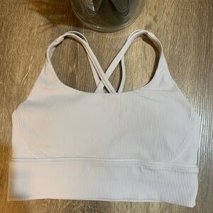 Lululemon Energy Longline Ribbed Bra in Lavender Size 8